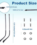 Universal Eyeglasses Repair Kit With Hefty Metal Temple Arms And Precision Screws Heavy Duty Frame Leg Replacement To Snug Up Loose Hinges For Quick Spectacle Fix components showing replacement arms, screws and washers.