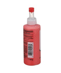 CRC Disc Brake Quiet 4 oz bottle with red liquid and red cap, side view.
