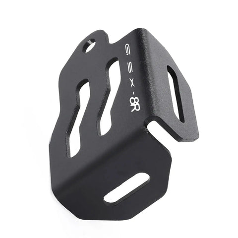 Premium Beefed-Up CNC Aluminum Rear Brake Fluid Reservoir Cover Guard For GSX8R GSX8R 2024 2025 Motorcycle Black Anodized
