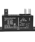 Two Pack DPST Furnace Relay Replacement - Genuine OEM Quality General Purpose Relay, model T92S7D22-22, black with labels.