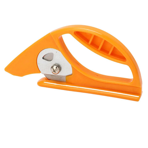 Orange Cordless Carpet Cutter Tool Pro Grade For Fast Precise Cutting Of Carpet And Aluminum Materials Built Tough Easy Grip