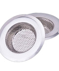Set Of 2 4.5 Inch Diameter Stainless Steel Kitchen Sink Basket Strainers Heavy Duty Anti Clog Shield For Garbage Disposal