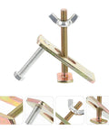 Hold Down Clamp Kit For Engraving Machine And Router 80mm Aluminum Bow Plate Press Clamp Set Of 2 CNC Router Accessories shown