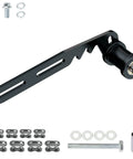 Universal Mini Bike Chain Tensioner with Roller Bracket and black roller, shown with mounting hardware, for Predator and GX engines.