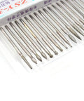 30 Piece 2.35Mm Shank Titanium Coated Diamond Burrs Set For Rotary Tools With Assorted Shapes in clear packaging