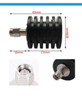 5W 50 Ohm Coaxial Dummy Load With Fixed Terminal, DC to 3GHz and Up to 6GHz Compatibility, Low SWR, Compact 43x30mm, Weighs 42g, Built for Reliable RF Testing, Tuning, Ham Radio Setups, and Lab Projects, 43x30mm