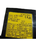 Industrial Grade Three Phase Permanent Magnet Synchronous Servo Motor Beast With Closed Loop Precision For Accurate Position And Speed Control In Automation Rapid Dynamic Response And Smooth Acceleration Voltage Compatibility Model A06B 0151 B077 label.
