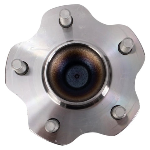 Rear Driver Side And Rear Passenger Side Wheel Bearing And Hub Assembly Set For 2019 Through 2023 Nissan Altima Front Wheel Drive Plug And Play Easy Install Two Piece Kit DIY Friendly, close-up view