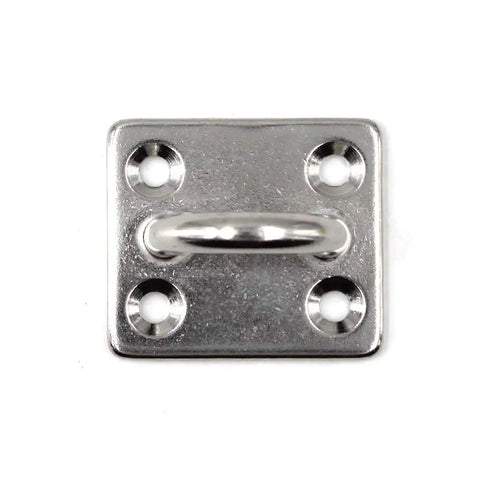 Rock Solid 304 Stainless Steel M10 Ceiling Hooks With Screws For Yoga Ropes Plant Hangers Gym Rigging flat top view of hook