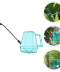 Long Nozzle Stainless Steel Watering Can For Indoor Gardening Portable Plant Water Container With Clear Tank Sky Blue Easy Fill Gentle Shower Head For Delicate Flowers And Lawn Care, clear tank