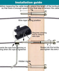 Installation guide for One Eighth Inch Invisible Cable Railing Hardware Kit With Stainless Steel T316 Marine Grade Turnbuckles Pack of 30