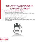 Shaft Alignment Clamp Set With Chain Clamp For Motors Pumps And Compressors Five To Nine Inch Posts Anodized Aluminum Tool