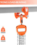 Workhorse 2 Ton Manual I Beam Trolley With Dual Wheels Track Roller for 4400 Lbs load on straight and curved beams