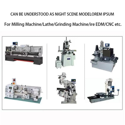 Various machines compatible with Two Axis Readout Display for Milling Machines and Lathes with Glass Metrology Scale.