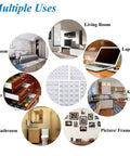 Multiple uses for Self Adhesive Noise Dampening Bumper Pads 272 Pcs In Five Sizes in various household settings.