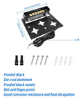 3W Retaining Wall Lights For Outdoor Hardscape Lighting 4 Inch, IP66 Waterproof Low Voltage 12V/24V Step Lights components