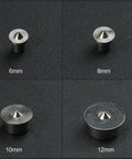 8 Piece Dowel Center Points Set 6mm 8mm 10mm 12mm Rock Solid Steel Tenon Markers on black surface
