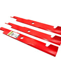Heavy Duty 3 Blade Set For 60 Inch Exmark Mowers Replaces OEM Parts Fits CT Front Runner Laser HP Laser Z XP shown on display