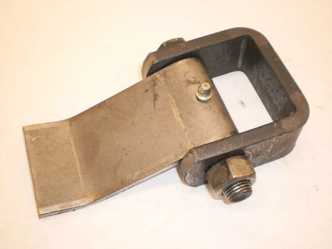 Close-up of Heavy Duty Trailer Door Hinges 2 Pack For Truck Doors And Dump Trailers Strap Style Greaseable Weld On Hinges