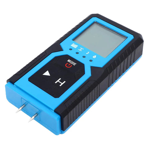 Close-up of Hilitand Stud Finder with Accurate Detection Modes (4 in 1), featuring a digital display and sensor pins.