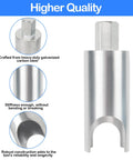 RV water heater pressure-relief valve remover tool, galvanized carbon steel, 7/8-inch wrench compatible, front view.