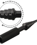 Thinking Process: blind hole collet bearing tool, black aluminum alloy, 2mm-14mm sizes for wheel hub bearing removal
