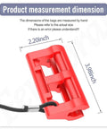 Red Hydraulic Steering Lock For Outboard Motors, Secure Tow Ready Transom Saver dimensions, 2.20 x 3.98 inches
