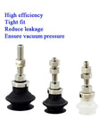 Industrial ZPT Series NBR Vacuum Suction Cup For Pneumatic External Thread Manipulator Gripper, various sizes, rubber pads with threads.