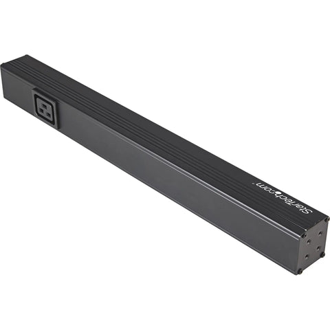 10 Outlet Rack Mount Power Strip For 19 Inch Racks, Horizontal PDU With 125V 16A, 8ft Cord, NEMA 5-15/20R Outlets, 1U, black casing