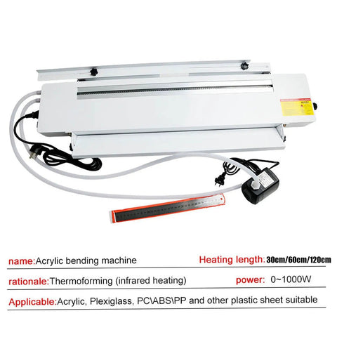 High Octane Acrylic And Pvc Plastic Bender With No Fuss Water Pump Cooling And 1000 Watt Carbon Fiber Heater, top view.
