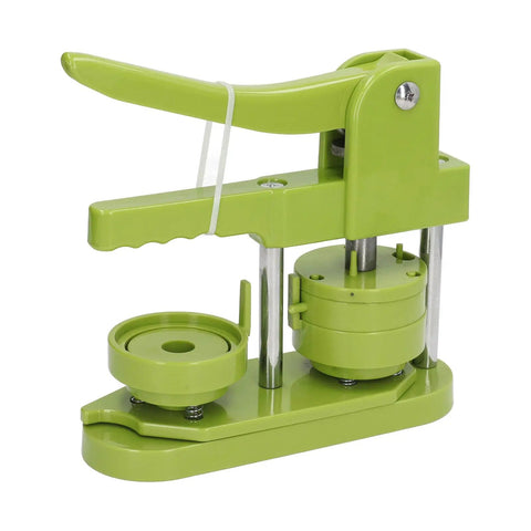 Awesome Premium Button Maker Machine Badge Press Kit Contains 100 Sets Panda Patterns And Supplies For DIY Crafts Gifts on green metal press