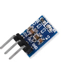 Close-up of single AMS1117 3.3V voltage regulator module with pins, part of Ten Pack AMS1117 3.3V Voltage Regulator Module Buck Converter 4.75V to 12V Input 3.3V Output 0.8A Ideal For Microcontroller Projects DIY Arduino Prototyping
