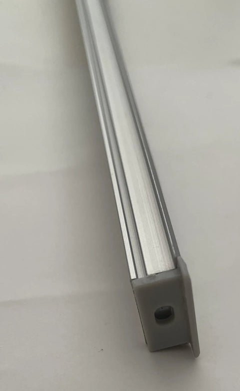 Close-up of 95 Inch In Ground LED Aluminum Channel Kit 2 Pack for Outdoor Walkways, no-dig install, ultra-slim profile.