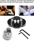 360 Degree Rotating Vise Engraving Tool Pro Grade With 30 Piece Attachments Jewelry Engraving Blocks, tools displayed