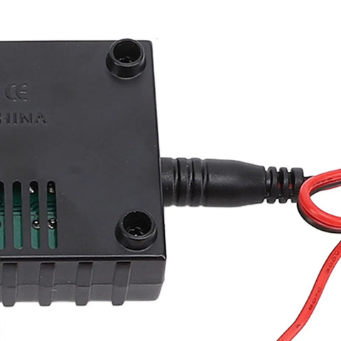 Close-up of Portable 20W RC Battery Balance Charger with built-in safety guards, showing connection port and black casing.