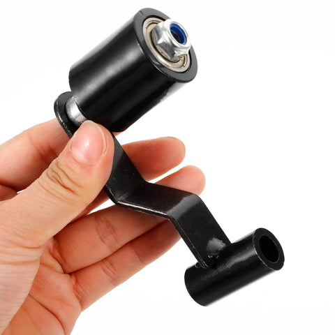 Heavy Duty Motorcycle Chain Tensioner Kit With Plastic And Iron Guide Roller 10mm Bore Fits Atv Dirt Bikes To Tighten Chain