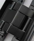 Close-up of Top Tier Matte Black Concealed Door Hinges Heavy Duty Wood Door Hardware showing three way adjustable design.