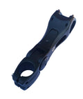 Suspension Bike Stem 100mm Shock Absorbing Handlebar Stem for Road Mountain Gravel Hybrid E Bikes MTB BMX in black.
