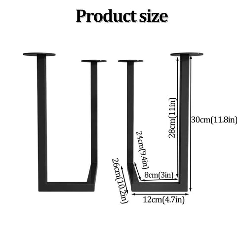 Heavy Duty Beefed Up Microwave Wall Mount Shelf Bracket size dimensions with 220 lb capacity, black iron material.