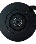 Top view of Super Smooth Industrial Brushless Motor 50V showing smooth surface and connector for precision automation.