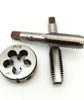 M14x2.0 Hand Tap And Die Set With One Taper Tap One Plug Tap And One Round Die 2.0mm Pitch Right Hand Threading Kit