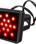 Brake Light Trailer Hitch Cover With 12V LED Tail Light Square Fits 2 Inch Receiver Universal Towing Light For Truck RV SUV Waterproof ABS Housing