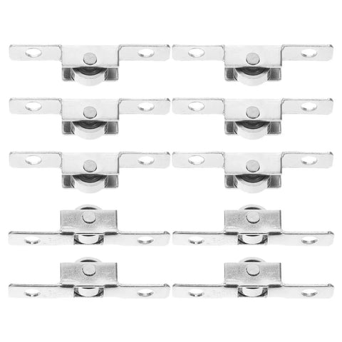 Full Extension Drawer Slides Set Of 10 Pcs With Detachable Quick Release Latches For Tool Free Install, silver finish, top view.