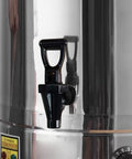 Total Hype Tea Bucket Tap And Outdoor Water Spigot For Coffee Barrels Built Legit Tough With Heat Resistant PP Body close-up of spigot.