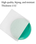Foam sheet enclosing a green plate demonstrating 100 Cushion Foam Pouches And Sheets For Moving Protect Fragile Stuff Like Mugs Cups Glasses China And Dishes With Soft Wraps Cushioning Packing Supplies For Safe Shipping And A Stress Free Move.