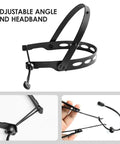 Adjustable Full Face Shield Kit With Anti Fog Clear Visors Lightweight Frame 2-pack headband showcasing design and adjustability.