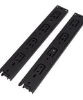 Beefy 12 Inch Drawer Slides Full Extension Side Mount With Double Ball Bearings For Kitchen Cabinets Dressers Wardrobes Heavy Duty Cold Rolled Steel Rails 100 Pound Capacity black finish angle view