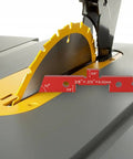 Setup Blocks Height Gauge 14 Piece Aluminum Alloy Precision Bars For Woodworking And Router And Saw Alignment Tools next to saw blade.