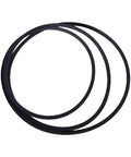 Complete Repair Kit For Lawn Mowers Featuring Premium Idler Drive Belt Pulley Set with three heavy duty black belts.