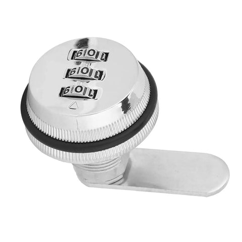 Combination Cam Lock With 3 Digit Password For Drawers Cabinets And Letter Boxes Made From Zinc Alloy Steel Durable Security